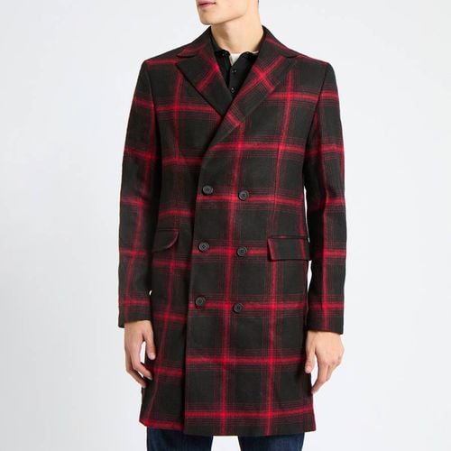 Red Check Double Breasted Coat - Bolongaro Trevor - Modalova