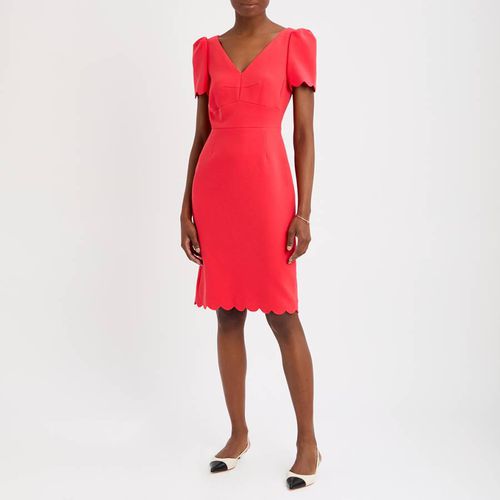 Red Enid V Neck Dress - L K Bennett - Modalova