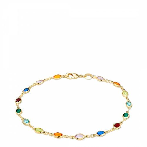 K Gold Multi Color Bracelet - Liv Oliver - Modalova