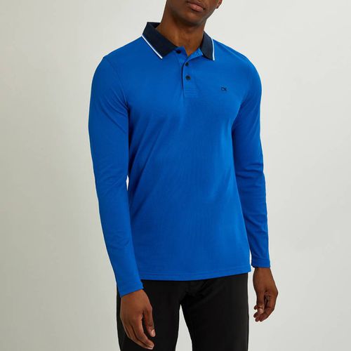 Blue Long Sleeve Polo - Calvin Klein Golf - Modalova