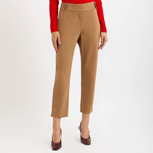 Camel Ponte Crop Split Seam Pant - Michael Kors - Modalova