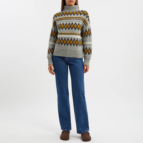 Ochre / Navy Fair Isle Jumper - N°· Eleven - Modalova