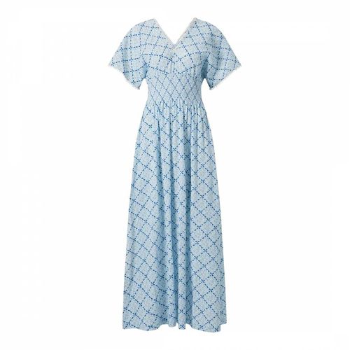Blue/ Grand Cayman Smock Waist Maxi Dress - Heidi Klein - Modalova