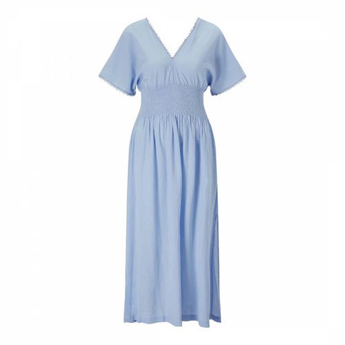 Blue Smock Waist Maxi Dress - Heidi Klein - Modalova