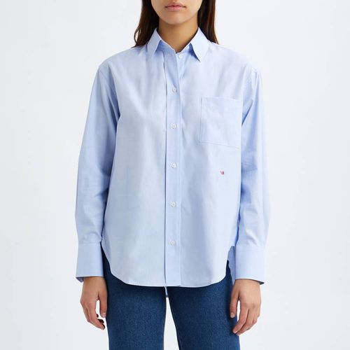 Blue Cotton Shirt - Victoria Beckham - Modalova