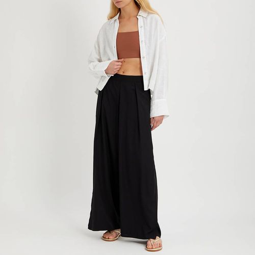 Black Long Side Split Trousers - N°· Eleven - Modalova