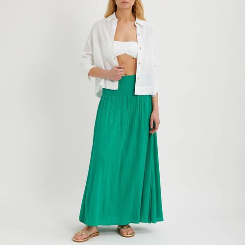 Emerald Crinkle Maxi Skirt - N°· Eleven - Modalova