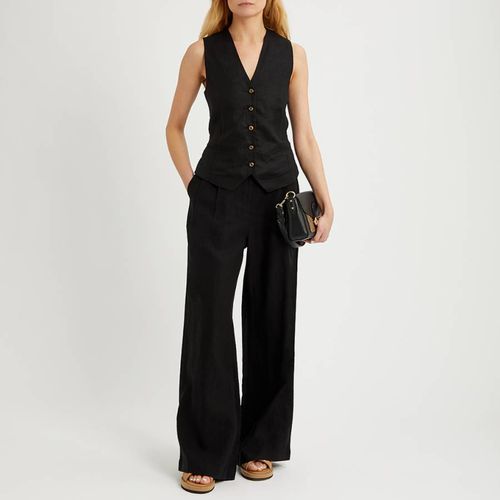 Black Linen Waistcoat - NÂ°Â· Eleven - Modalova