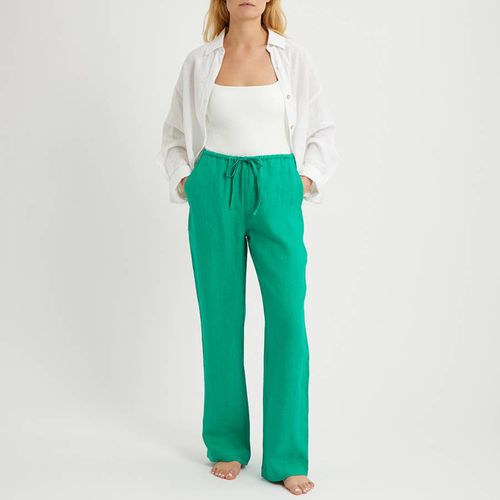 Emerald Linen Pull On Trouser - NÂ°Â· Eleven - Modalova