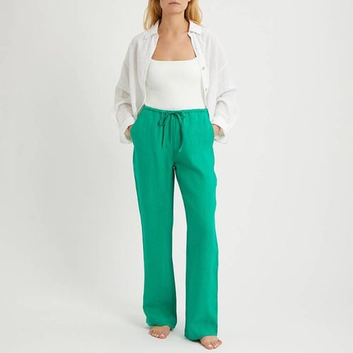 Emerald Linen Pull On Trouser - N°· Eleven - Modalova