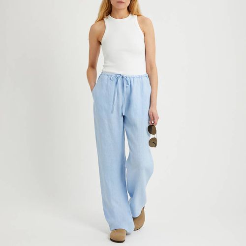 Ocean Blue Linen Pull On Trouser - NÂ°Â· Eleven - Modalova