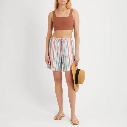 Stripe Linen Blend Pull On Short - N°· Eleven - Modalova