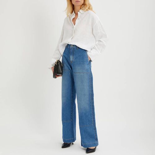 White Linen Crop Shirt - NÂ°Â· Eleven - Modalova