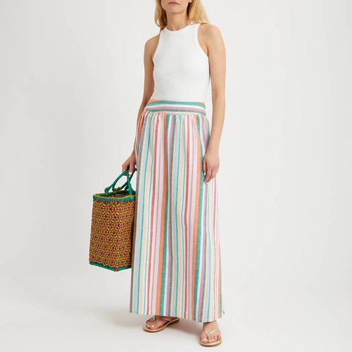 Multi Stripe Linen Blend Maxi Skirt - NÂ°Â· Eleven - Modalova