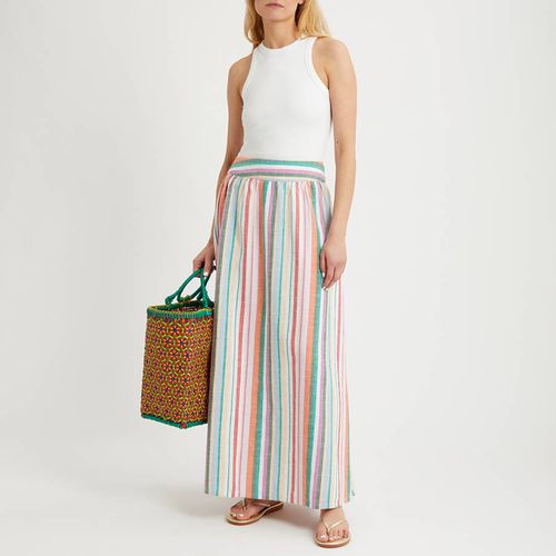 Multi Stripe Linen Blend Maxi Skirt - N°· Eleven - Modalova