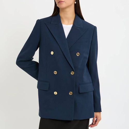 Navy Crepe Blazer - Michael Kors - Modalova