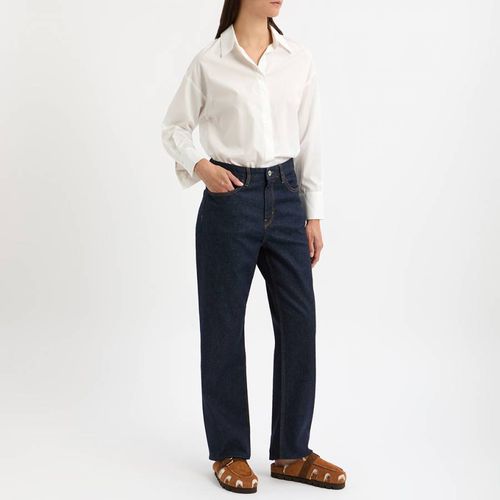 White Cotton Dip Hem Shirt - N°· Eleven - Modalova