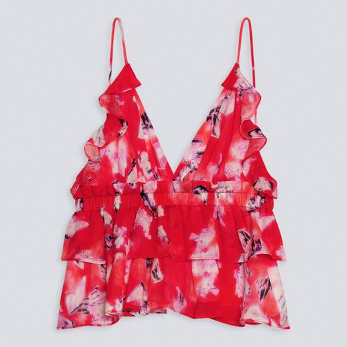 Red Strappy Lace Top - IRO - Modalova