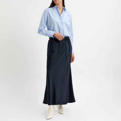 Navy Satin Slip Skirt - N°· Eleven - Modalova