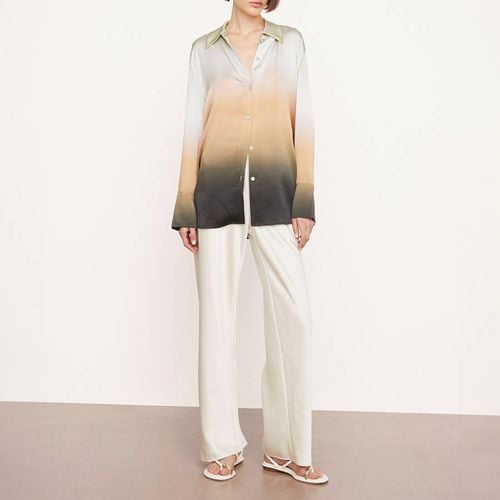 Coloured Dip Dye Relaxed Silk Shirt - Vince - Modalova