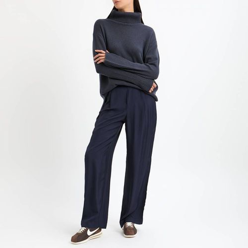 Slate Cashmere Blend Deep Cuff Jumper - NÂ°Â· Eleven - Modalova