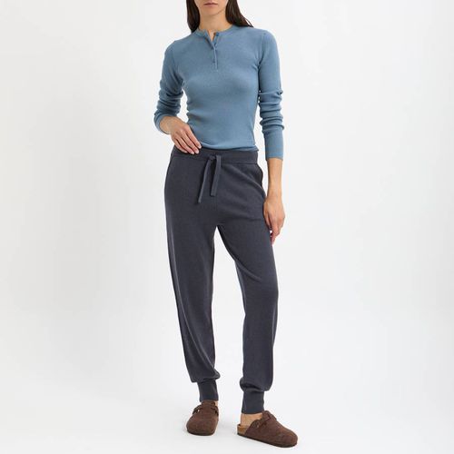 Slate Cashmere Blend Cuffed Joggers - N°· Eleven - Modalova