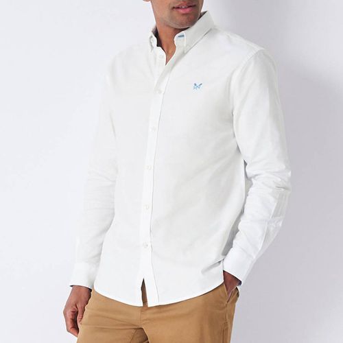 White Cotton Oxford Shirt - Crew Clothing - Modalova
