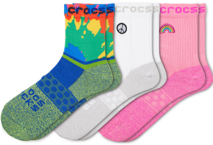 Unisex | Socks Adult Quarter Graphic 3-Pack | Shoes | | S - Crocs - Modalova