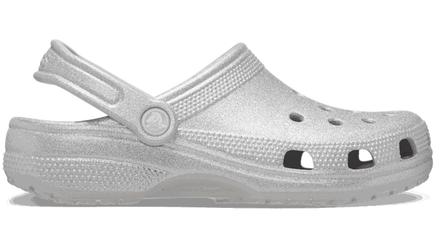 Crocs Classic Glitter Sabots Unisex Silver Glitter 36 - Crocs FR Feed New - Modalova