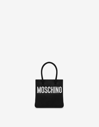 Mini Shopper Aus Satin Logo Embroidery - Moschino - Modalova