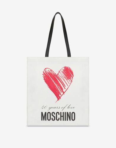 Years Of Love Nappa Leather Shopper - Moschino - Modalova