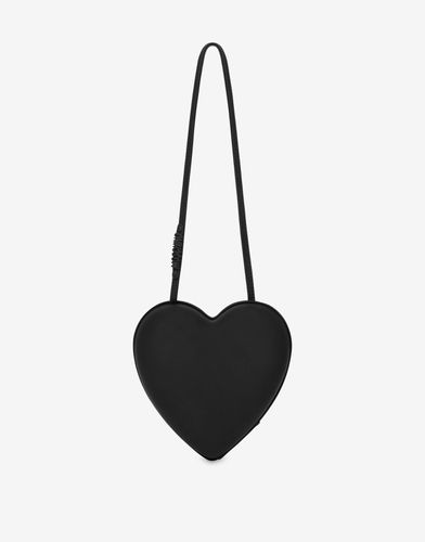 Heartbeat Bag Aus Gummiertem Nappaleder - Moschino - Modalova