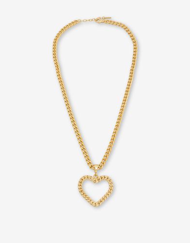 Chain Heart Necklace - Moschino - Modalova