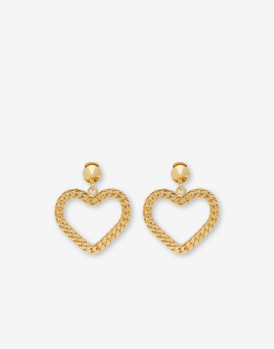 Chain Heart Earrings - Moschino - Modalova