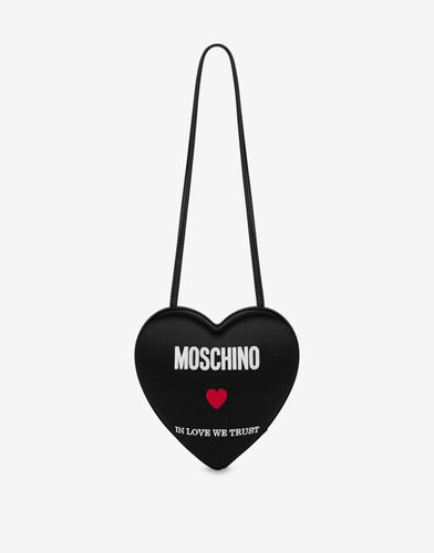 Bolso De Hombro Heartbeat In Love We Trust - Moschino - Modalova