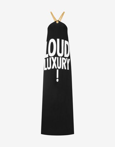 Vestido De Satén Enver Loud Luxury! - Moschino - Modalova