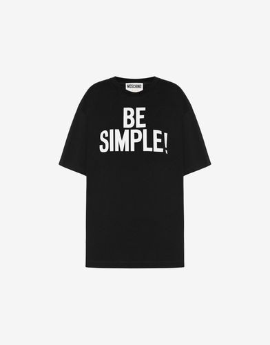 T-shirt Aus Jersey Be Simple! - Moschino - Modalova