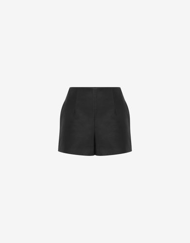 Nappa Leather Shorts - Moschino - Modalova