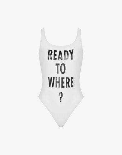 Ready To Where? One-piece Swimsuit - Moschino - Modalova