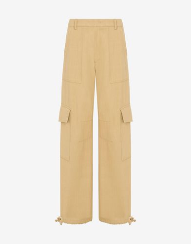 Cotton Bull Oversized Trousers - Moschino - Modalova