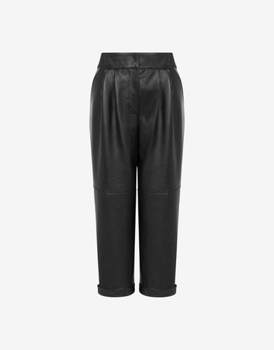 Nappa Leather Trousers - Moschino - Modalova