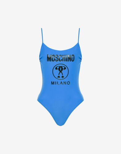 Double Question Mark Swimsuit - Moschino - Modalova