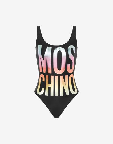 Rainbow Logo Swimsuit - Moschino - Modalova