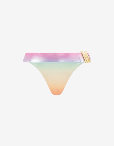 Shiny Rainbow Lycra Bikini Bottoms - Moschino - Modalova