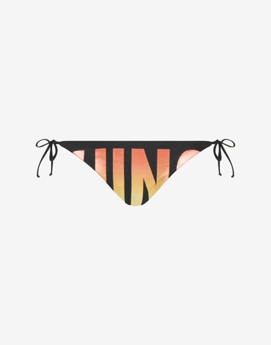 Rainbow Logo Bikini Bottoms - Moschino - Modalova