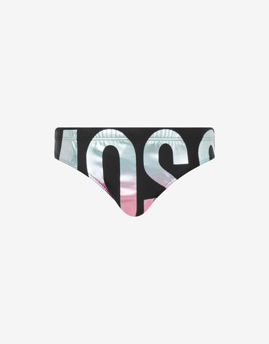 Rainbow Logo Bikini Bottoms - Moschino - Modalova