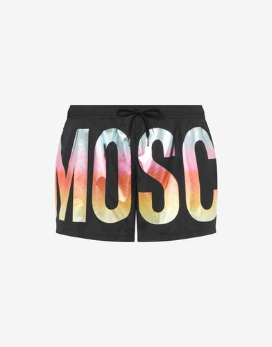 Rainbow Logo Swim Trunks - Moschino - Modalova