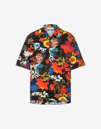 Allover Flowers Short-sleeved Shirt - Moschino - Modalova