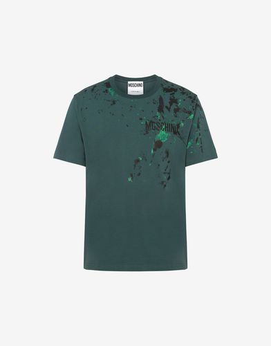 Camiseta De Jersey El?stica Painted Effect - Moschino - Modalova
