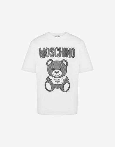 Teddy Mesh Jersey T-shirt - Moschino - Modalova